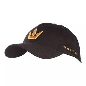 WORTHY CROWN DAD HAT - BLACK/GOLD